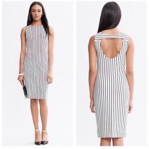 Banana Republic Mad Men Collection Vertical Stripe Dress